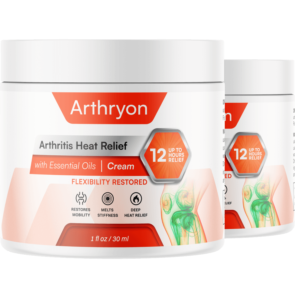 Arthryon Arthritis Heat Relief Cream Bottles - Up to 12 Hours Relief